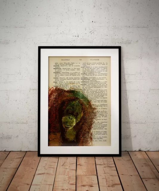 Gorilla prints, print, poster, prints, posters, watercolour, wallart, gift