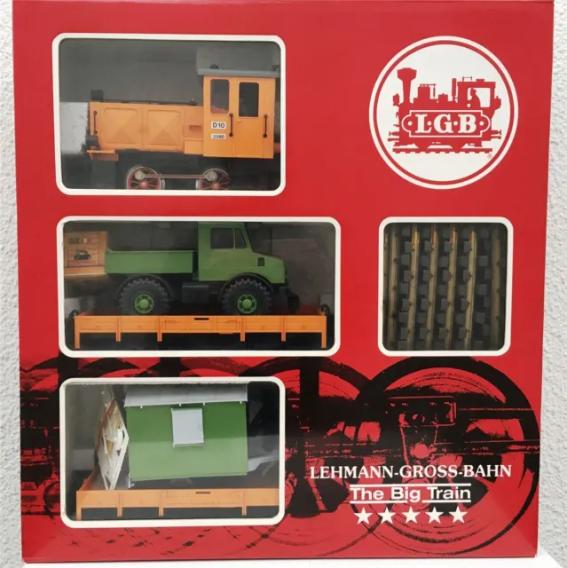 LGB 20530 Güter Zug Starter-Set Lok Waggons Spur G Zubehör & OVP!