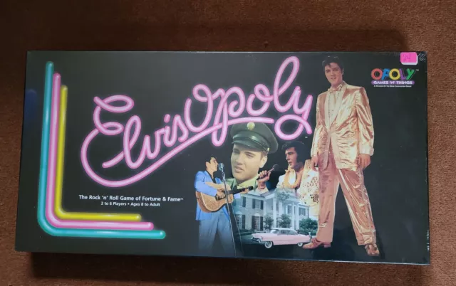 VTG Elvis opoly Games n Things The Rock n Roll game of Fortune and Fame NIP
