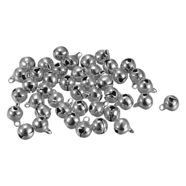 Jingle Bells,8mm 300pz Piccole Campane per Fai da Te Decorazioni,Argento Tono