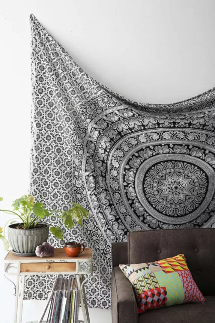 Twin Hippie Tapestry Wall Hanging Indian Mandala Tapestries Bedspread Wall Decor