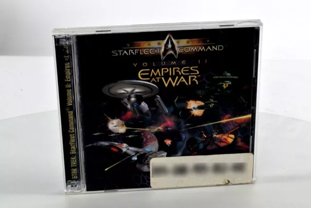 Star Trek Starfleet Command Volume 2 II Empires at War PC Game 2000 2 Disc Set