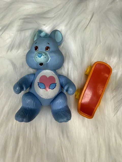 1985 Agc Kenner Care Bears Poseable 3.5'' Swift Heart Rabbit Cousin Figure