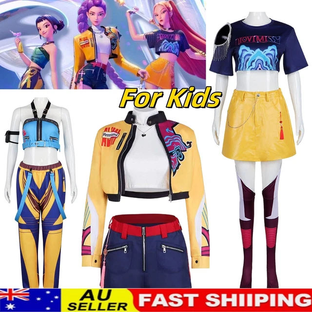 Costume Cosplay K-Pop Per Bambine - Set Completo Rumi/Mira/Zoey, Per Halloween E Feste