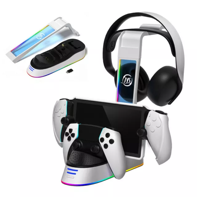 For Sony PlayStation Portal PS5 Console Charging Dock Stand Station Headset Base