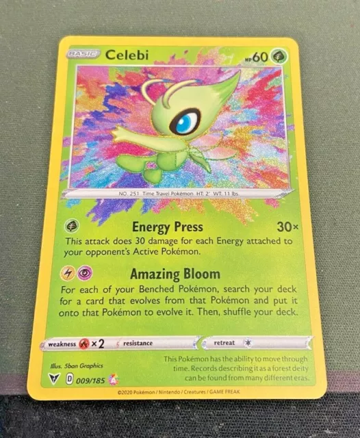 Celebi - 009/185 Vivid Voltage (Pokemon) Holo Amazing Rare