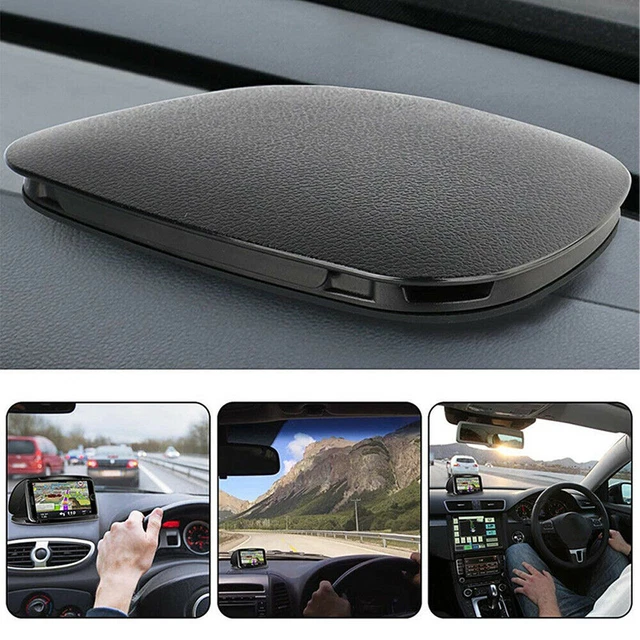 Support Telephone Voiture Auto Universel Fixation sur Tableau de Bord GPS Noir