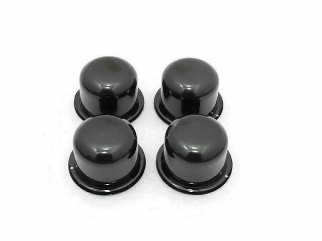 Fit For Willys Jeep 4 Black Front Rear Wheel Bearing Hub Black Dust Caps