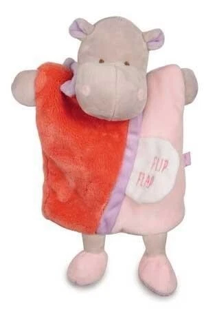 doudou Doudou et compagnie Hippo Rose Hippopotame marionnette Flip Flap petit se