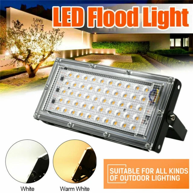 50W LED Fluter Außen Strahler Flutlicht Scheinwerfer Garten Lampe Baustrahler