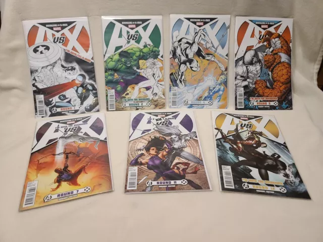 Lot of 7 A vs X Avengers vs X-Men (Marvel, 2012) Comic Set Variant Covers VG