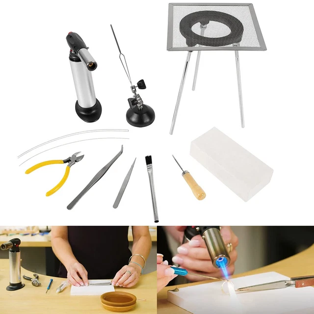 JEWELRY SOLDERING KIT Butane Torch Solder Wire SFC Tool Gold Silver