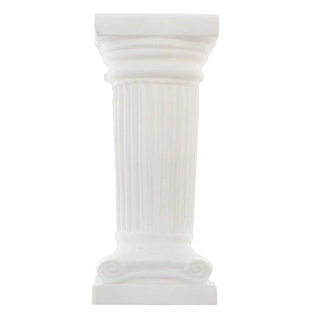 Colonne Décorative Grecque Style Méandre - 83 Cm - Peinte à La Main - Multifonction (étagère, Support Lampe...) - 2