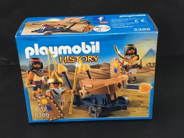 PLAYMOBIL History Soldats du pharaon avec catapulte réf 5388 dès 6 ans