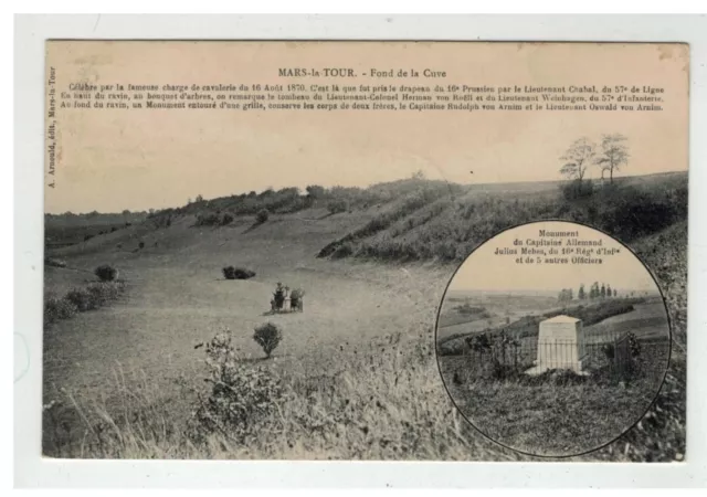 54 Mars La Tour Fond De La Cuve Et Monument Capitaine Allemand