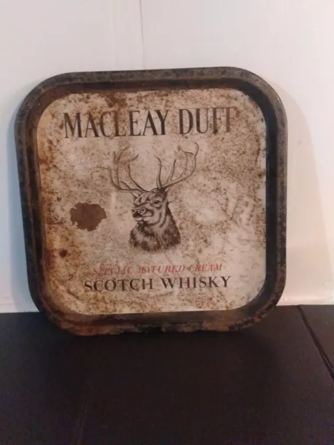 Vintage MACLEAY DUFF Scotch Whisky Bar Serving Tray