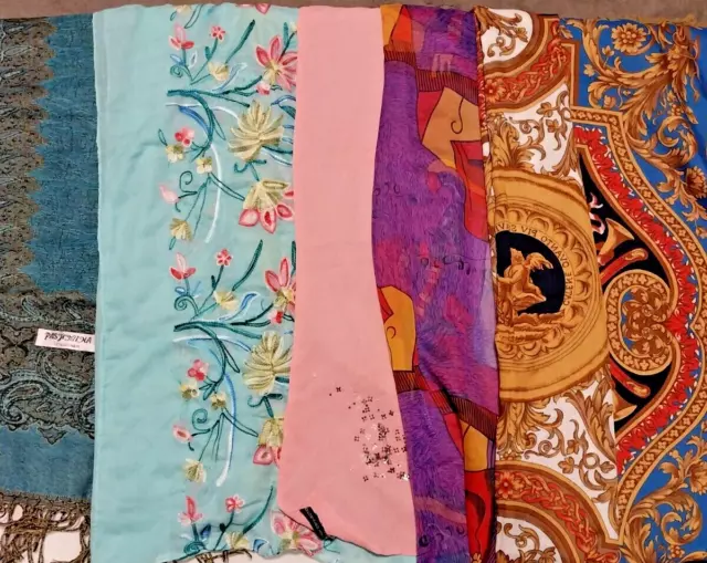 Ladies  Bundle of Large scarfs/Pashmena's including one from French Connection