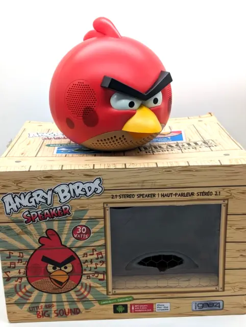 Angry Birds 2.1 Stereo Speaker 30 Watt Subwoofer AUX Lautsprecher Partytauglich
