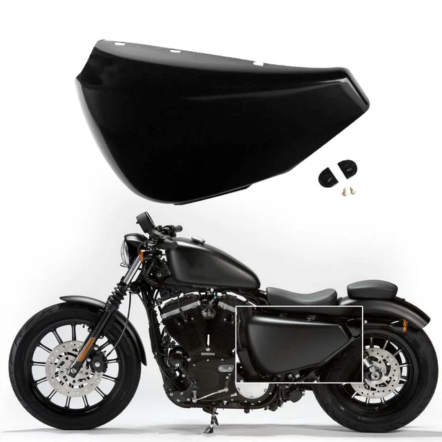 FZHMT Left Side Battery Cover For Harley Sportster XL883 XL1200 Iron 883 2014-2022 – Black ABS
