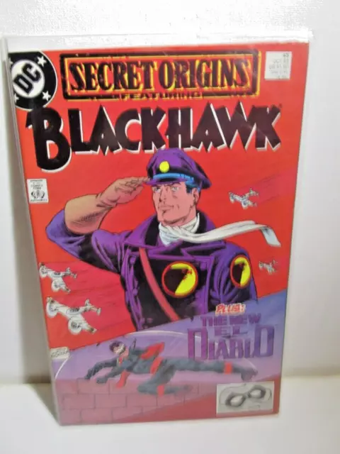 SECRET ORIGINS #45 - BLACKHAWK & EL DIABLO - DC Comics - October 1989