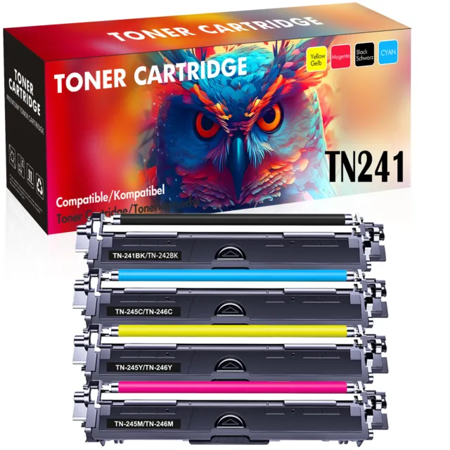 XXL Toner Kompatibel für Brother TN241 TN245 HL-3142CW MFC-9142CDN DCP-9022CDW