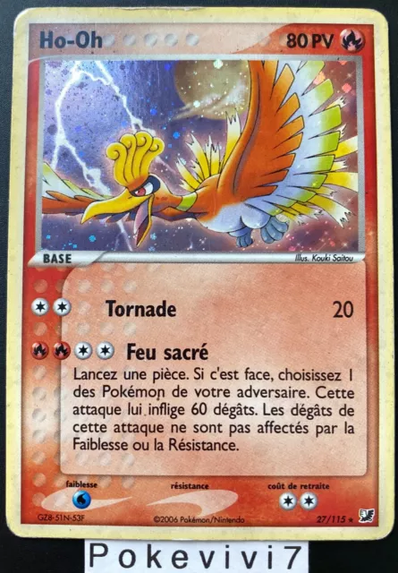 Carte Pokemon HO-OH 27/115 Holo Bloc EX Forces Cachées FR
