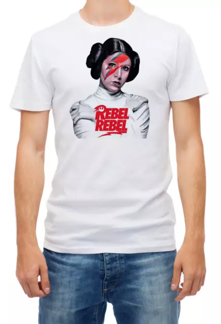 Princess Leia Rebel David Bowie Short sleeve Men T Shirt K120