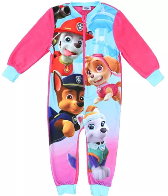 New Size 1-6 Kids Pyjamas Winter Bodysuit Paw Patrol Girl Sleepwear Jumpsuit Pjs