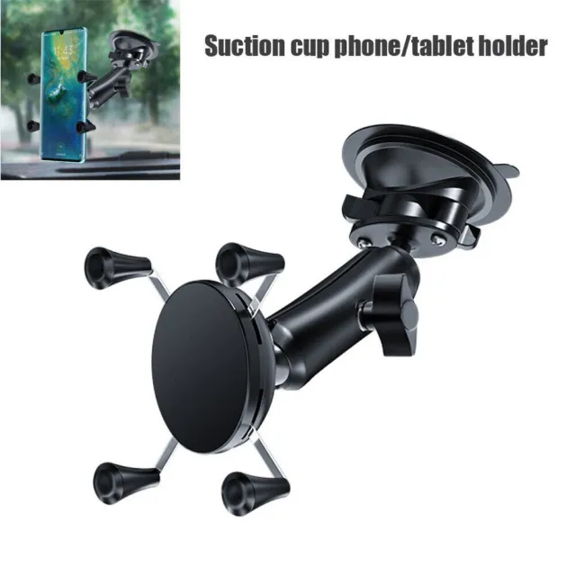 360° Car Phone Holder Dashboard Suction Mount Windscreen For 3.5-7" Mobile Phone