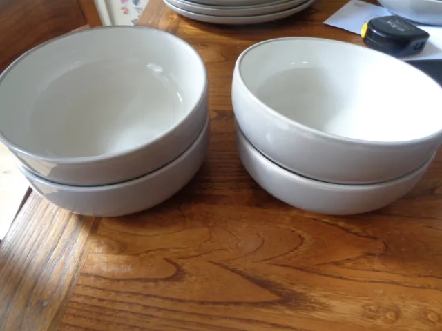 Marks And Spencer Tribeca Cereal Bowls X 4 - Grey