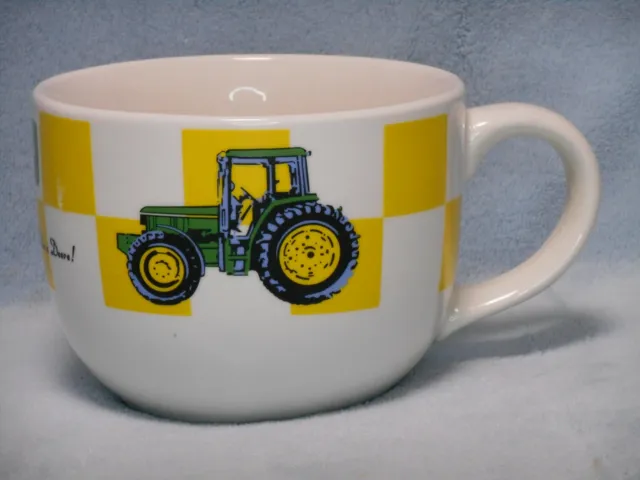 John Deer Bowl Mug Decorated John Deer tractor