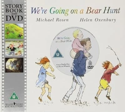 WERE GOING ON a Bear Hunt (Book & DVD), Rosen, Michael, Used; Good Book