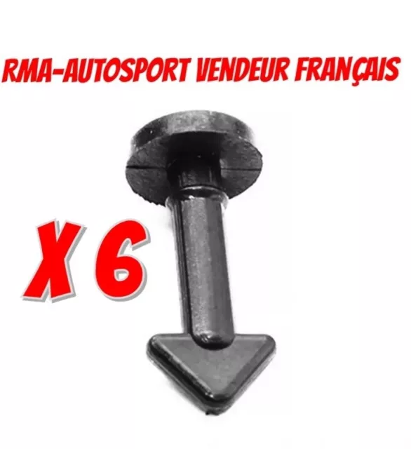Kit 4 Vis + Clips Cache Moteur HDI Support pour Peugeot 206 207