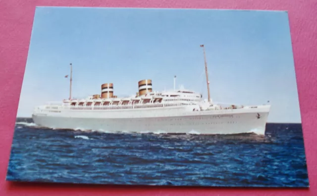 CPA CARTE POSTALE PUB DOLCYMENE 1966 PAQUEBOT NIEUW AMSTERDAM Cie HOLLAND LINE