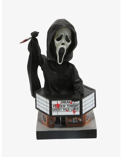 Royal Bobbles Glow-In-The Dark Ghost Face Bobblehead Scream Horror Exclusive NEW