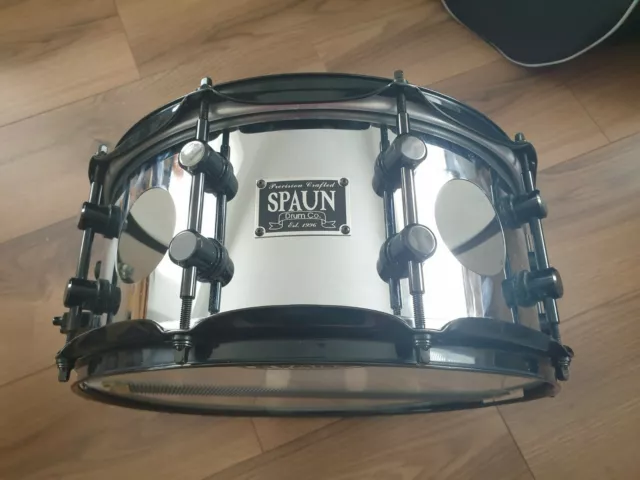 Spaun Steel 14" x 6.5" Double Vented Snare Drum