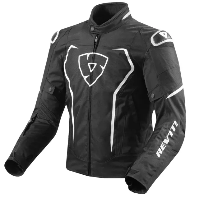 Giacca Jacket Moto Revit Rev'it Vertex Tl Nero Bianco Black White Tg M