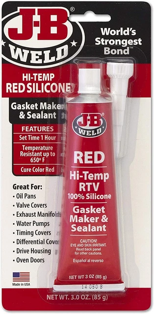 J-B Weld 31314 Guarnizione e sigillante silicone ad alta temperatura RTV - Rosso