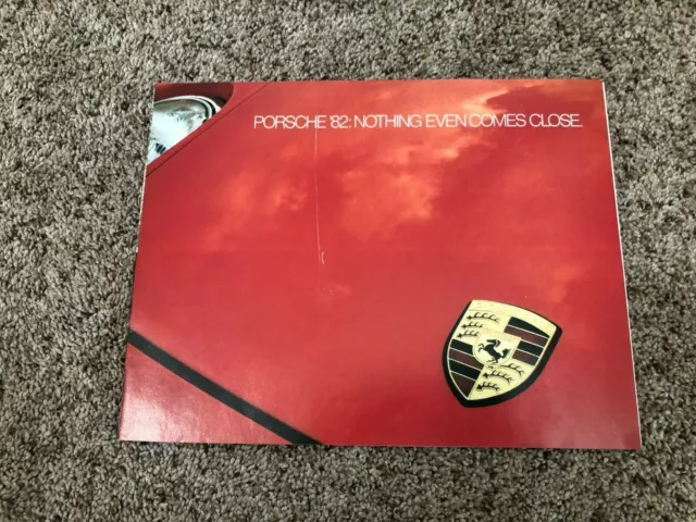 1982 Porsche Audi Original Car Sales Brochure Catalog - 911 928 924 Turbo 5000