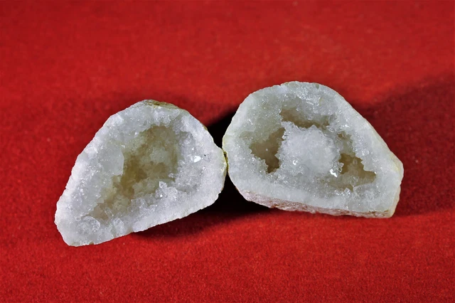 *Quarzgeode*Paar*Marokko*Geode*Rohstein*Heilstein*Edelstein*