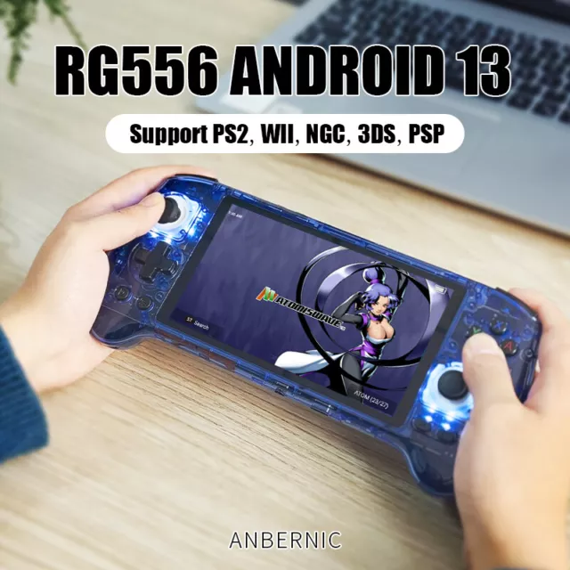 ANBERNIC NEW RG556 Retro Handheld Game Console 64bit Android 13 System Gifts