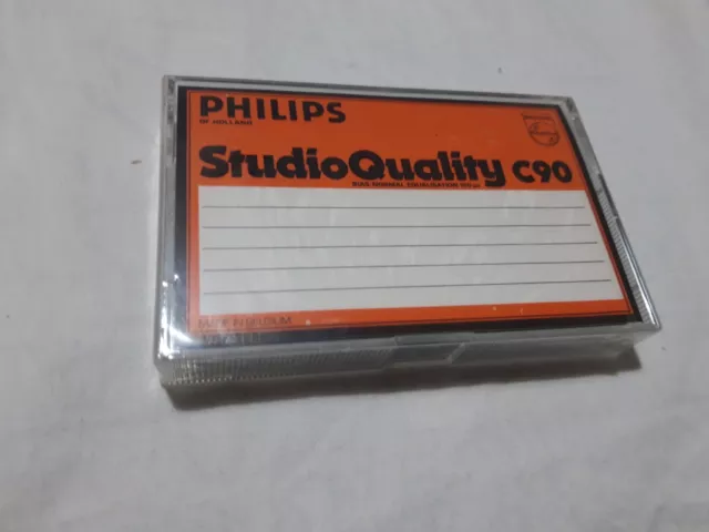 1x PHILIPS SQ-I C-90 - FERRO LOW NOISE - CASSETTE TAPE blank new SEALED