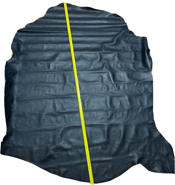 Lederhaut 0,8 mm Schwarz Echtleder Nappaleder Lammleder Echt Leder 116x87 Cm