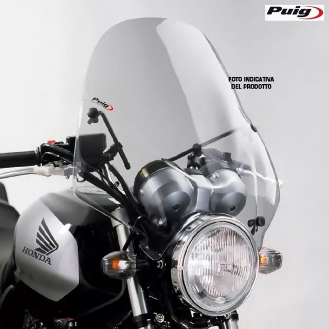 Windscreen Light Round Ranger Smoke Clear Hyosung 650 Gt I Fi