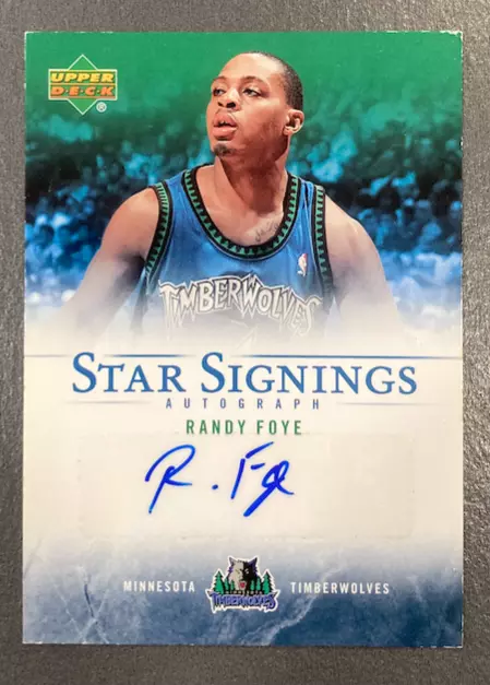 Randy Foye 2007-08 Upper Deck Star Singnings Auto - Exmt Condition