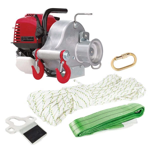 Portable Winch Gas-Powered Portable Capstan Winch Kit, Power of 1550lbs Portable Winch Gas-Powered Portable Capstan Winch Kit, Power of 1550lbs