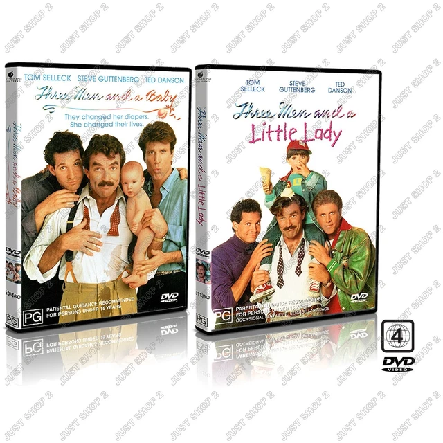 Three Men And A Baby DVD + Three Men And A Little Lady : Comedy Movie Brand New