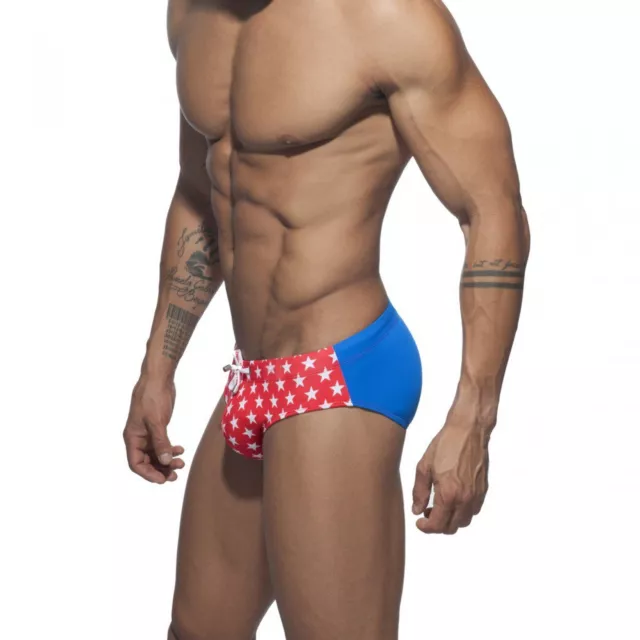 NEW Men's Army Stars Speedo Style Swimwear - Briefs Swimsuit Beach Trunks