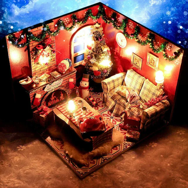 My Loving Christmas Memories DIY Handcraft Miniature Project Dolls House TO Z0I7