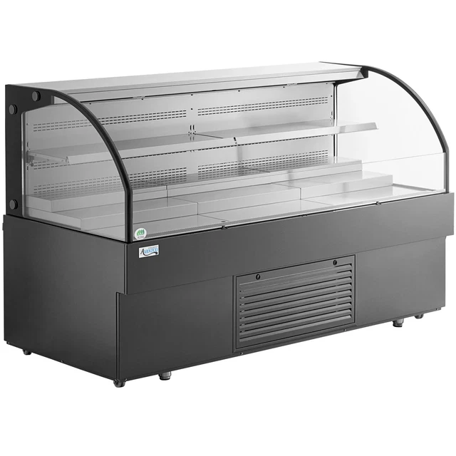 75" Black Horizontal Air Curtain Merchandiser - 115V
